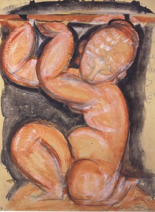 Amedeo Modigliani Caryatid (mk39) oil painting image